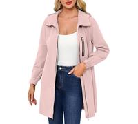 Women's Classic Long Trench Coat Winter Warm Quilted Puffer Outerwear Shoulder Belted Double-Breasted Slim Fit Jackets Notched Lapel Collar Mid-Length