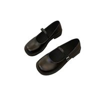 Women's Classic Mary Jane Shoes Comfortable Round Toe Low Heel Pumps Casual Ankle Strap Loafers for Ladies (A, 5)