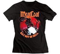 Womens Classic Meat Loaf Bat Out of Hell Tshirt M Black