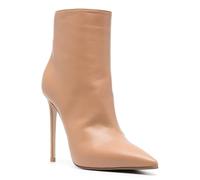 Women's Classic Pointed Toe High Heel Ankle Boots, Simple Solid Color Dress Stiletto Heel Short Bootites Elegant Side Zipper Party Leather Bootites,Nude,3 UK