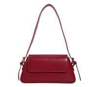 Women's Classic PU Tote Crossbody, Flap-Over Handbag, Magnetic Closure, Applies to Daily Commute and Urban Outings, Casual Hangouts (red,26 * 5.50 * 14cm)