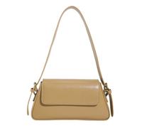 Women's Classic PU Tote Crossbody, Flap-Over Handbag, Magnetic Closure, Applies to Daily Commute and Urban Outings, Casual Hangouts (khaki,26 * 5.50 * 14cm)
