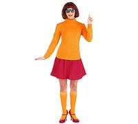 Women's Classic Scooby Doo Velma Fancy Dress Costume Medium Orange