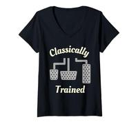 Women's Classically Trained Stick Shift Driver Auto Men Women Auto V-Neck T-Shirt