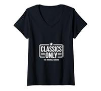Women's Classics Only Original Seniors Dog Cat Rescue V-Neck T-Shirt
