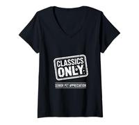 Women's Classics Only Original Seniors Old Dog Old Cat V-Neck T-Shirt
