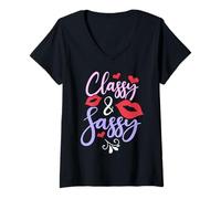Womens Classy & Sassy V-Neck T-Shirt