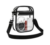 Women's Clear PVC Concert Party Work Travel Outdoor Sling Bag | Women's Shoulder Bag for Festivals Concerts Sports Work Commuting Travel Stadium Everyday