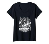 Women's Cleopatra VII The Serpent Wears The V-Neck T-Shirt