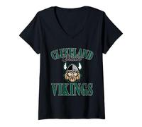 Womens Cleveland State Vikings | Official NCAA Merch | CSV1005 V-Neck T-Shirt