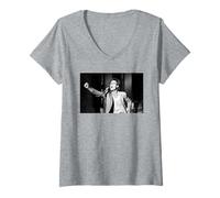 Womens Cliff Richard Live Montreux Golden Rose Pop Festival 1984 V-Neck T-Shirt