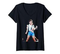 Womens Cliff Richard The Event Wembley Live from A Distance 1989 V-Neck T-Shirt