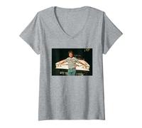 Womens Cliff Richard The Hit List Tour Miss You Nights 1994 V-Neck T-Shirt