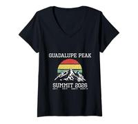 Women's Climbed Guadalupe Peak Summit 2026 Hike Texas USA Sun Hiking V-Neck T-Shirt
