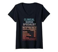 Womens Clinical Nurse Specialist Facts V-Neck T-Shirt