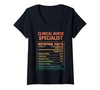 Womens Clinical Nurse Specialist Facts V-Neck T-Shirt
