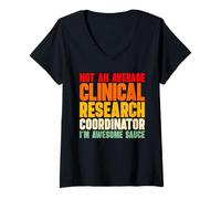 Womens Clinical Research Coordinator CRC V-Neck T-Shirt