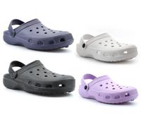 Womens Clogs Mens Clogs Size 5 Boys Clog Size 4 Girls Clog Ladies Sandals Beach Sandals Pool Sandal Flip Flops Summer Sandal Perforated Upper Sizes 3-12 Navy Blue/Black/Lilac/White 12 UK