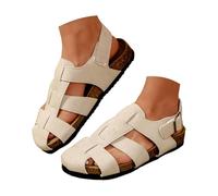 Womens Clogs Sandals with Arch Support Summer Beach Breathable Hollow Out Walking Shoes Comfortble Daily Wear Flat Sandals Cute Fisherman Shoes Lightweight Dressy Sandal for Office Work(Grey, 6)