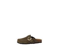 Tamaris Women's footbed mule leather flat green 6.5 UK