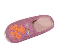 Women's Closed Lightweight Funny Plush Slippers for Halloween, purple, 10