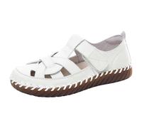 Women's Closed Toe Sandals - Leather Sandal to the Slave, White, 9 UK
