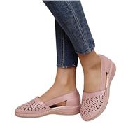 Womens Closed Toe Wedge Sandals Ladies Hollow Out Slingback Shoes Wide Fit Sandal Orthopedic Shoes with Arch Support Summer Platform Slippers Slip On Mule Walking Sandals Comfort Slider