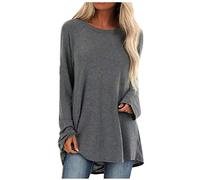 Womens Clothes Sale Clearance Basic Loose Ladies Tops and Trouser Sets Plain Long Linen Print T Blouse Tee Pullover Tunic Deals of The Day Sale