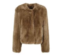 STAND STUDIO Fur Coat Woman color Brown - Size: 34 - female