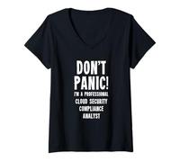 Womens Cloud Security Compliance Analyst V-Neck T-Shirt