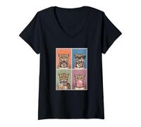 Women's Clouded Leopards Funny Clouded Leopard V-Neck T-Shirt