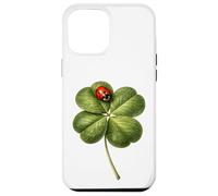 Womens Clover Ladybug Art Irish Lucky Charm Saint Patrick Case for iPhone 12 Pro Max