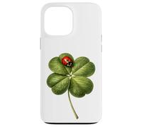 Womens Clover Ladybug Art Irish Lucky Charm Saint Patrick Case for iPhone 13 Pro Max