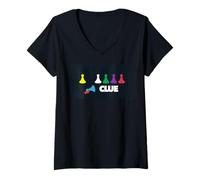 Women's Cluedo One Down Clue V-Neck T-Shirt