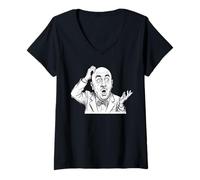Women's Clueless Comedian V-Neck T-Shirt