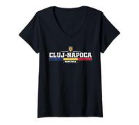 Women's Cluj-Napoca Romania V-Neck T-Shirt