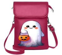 Women's Clutch Purse Personalized Leather Cell Phone Wallet Cemetery Witch Skeleton Bat Haunted Halloween Pumpkin Ghost Suitable for Daily Gifting Season Gifts