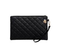 Women's Clutch Wallet, Quilted Wristlet Purse For Women, 2025 New Vegan Leather Clutch Capacit Large Bag, Pouch Wristlet Zip