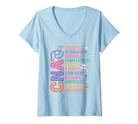 Women's CNA Nursing Assistant Compassionate Caregiver V-Neck T-Shirt