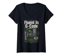 Women's CNC Machinist Machinists V-Neck T-Shirt
