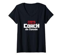 Womens Coach of the Year - Funny Humour Gift V-Neck T-Shirt