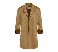 ONLY Onljoline Women's Faux Suede Coat Life CC OTW, Cognac, M