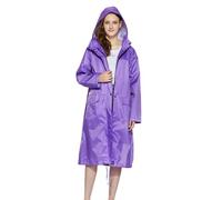 Women's Coat Short Size Lightweight Long with PU Trench Coat, Fashionable Outdoor Windbreaker, Rain Jacket Full Length Trench Coat Women's Winter, purple, XXL