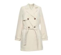 Women's Coat Vero Moda Celeste Button up Trenchcoat in Cream