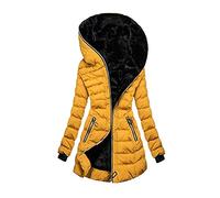 Women's Coat Warm Trench Winter Cap Thick Long Slim Fashion Causal Jacket Outerwear Womens Scrub Jacket