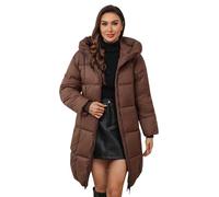Womens Coat Winter Coats for Women UK Fleece Lined Warm Outerwear Ladies Padded Puffer Jackets Quilted Down Coat Jacket Women'S Jackets Long