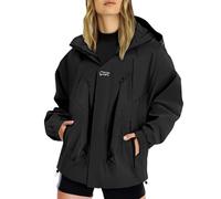 womens coat with zip pockets Women's Waterproof Rain Jackets Lightweight Breathable Windbreaker Hiking Raincoat Outdoor Functional Windproof Running Golf Cycling Jacket with Hood