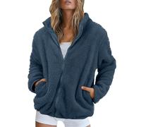 Womens Coat, Yours Clothing, Modern Fitted Long Sleeve Windbreaker Loungewear Fall Zip Coats Collarless Solid Color Hot