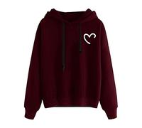 womens coats sale clearance womens hoodie red hoodie women Sweater Long-sleeved Printed Women’s Casual Hooded Women's Hoodies warehouse uk promotional items