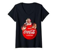 Womens Coca-Cola Original Christmas Advertisement V-Neck T-Shirt